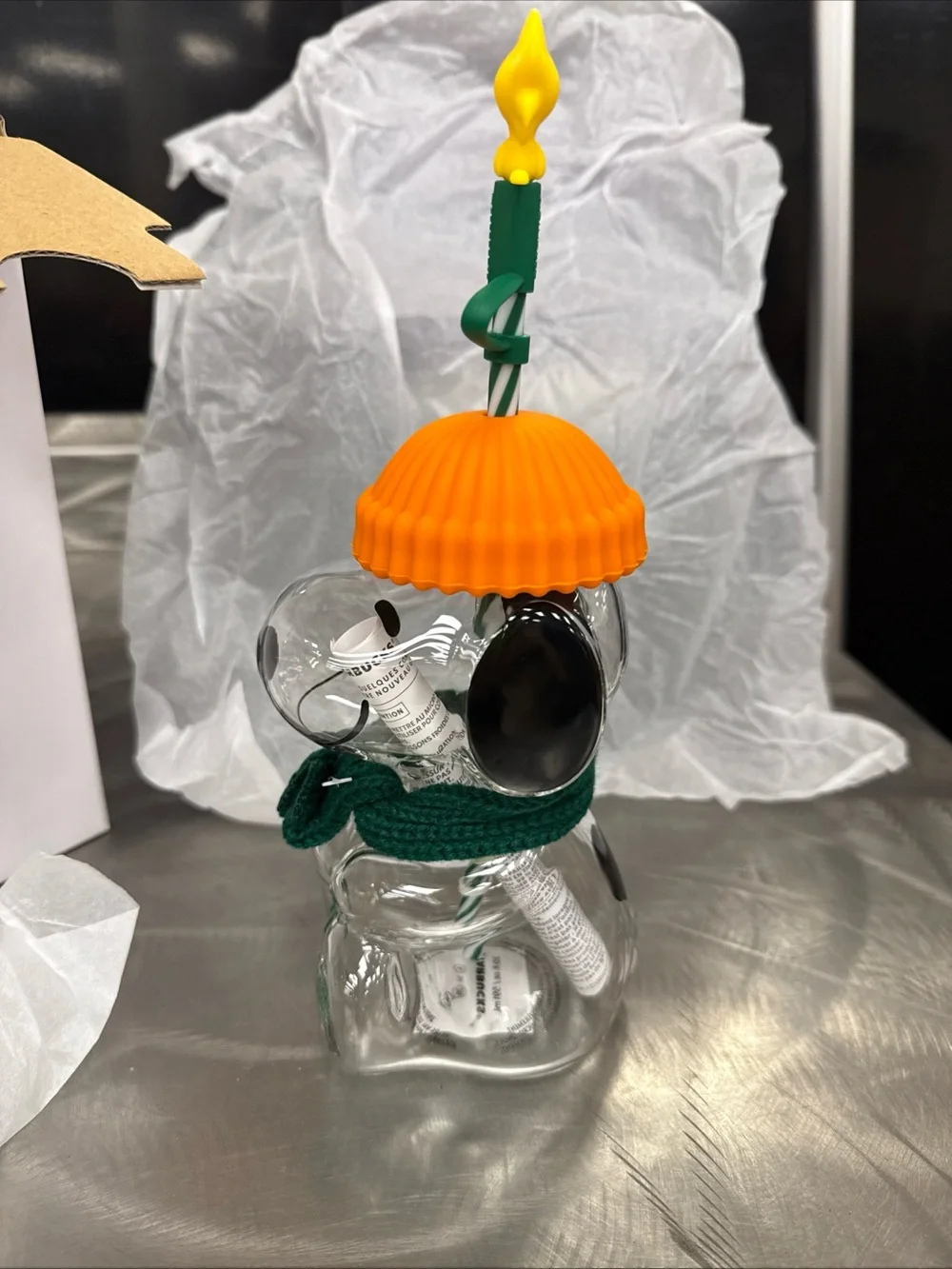 Starbucks Snoopy Glass Cup